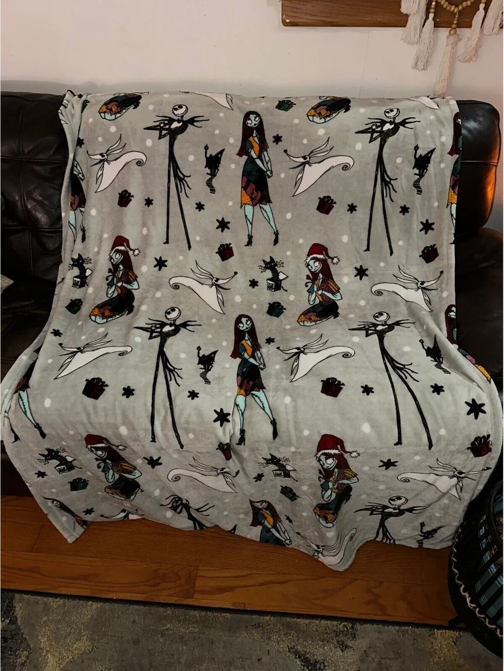 Nightmare Before Christmas Fleece Throw Blanket